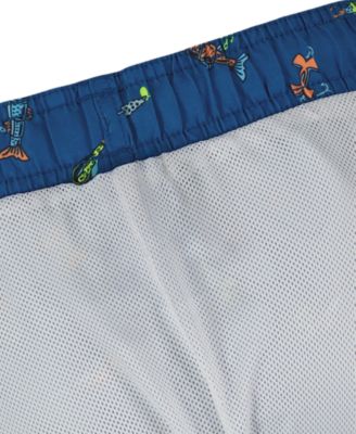 Boys' 8-20 Patterned Printed Swim Trunks