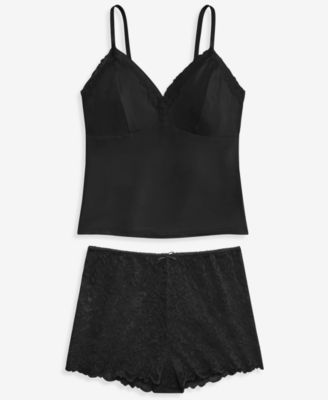 I.N.C International Concepts Women's Lace Back Tank & Shorts Set