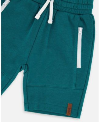 Big Boys French Terry Shorts with Cross Seams Dark