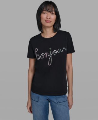 Women's Crew Neck Sunglasses T-Shirt