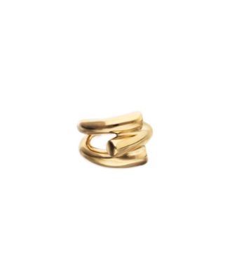 18K Gold Alloy Ring in the Shape of a Tube