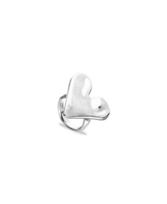 Sterling Silver Plated Heart Shaped Ring