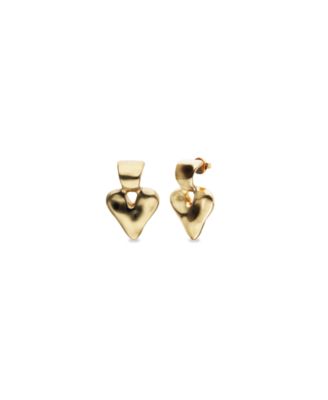 18K Gold Plated Heart Shaped Earrings