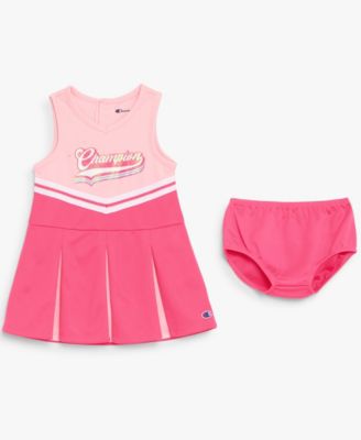 Baby Girls' V-Neck Dress and Bloomers