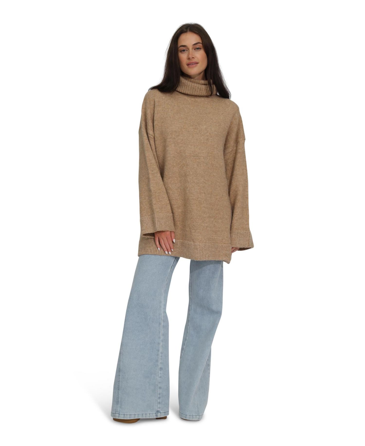 Women's Belle and Bloom Cuddle Me Oversized Tunic Sweater