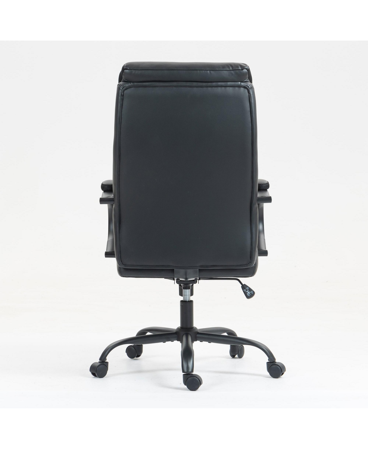 Boyel Living High Back Cotton Office Chair with Wide Seat & Height Adjustment, Grey