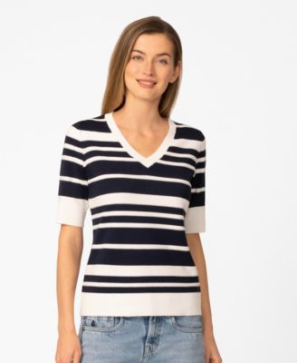 Women's Textured Stripe Sweater