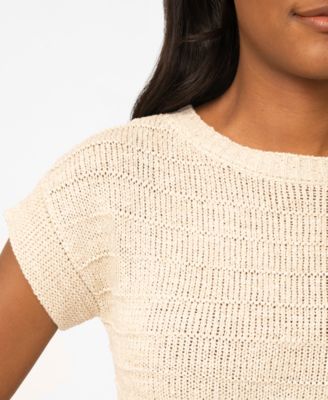 Women's Textured Stripe Sweater