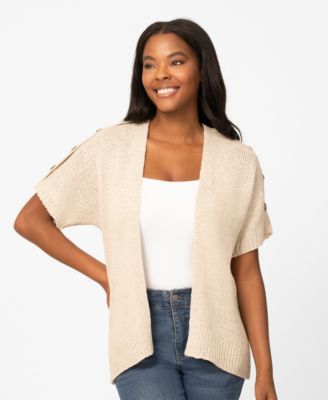 Women's Button Shoulder Cardigan
