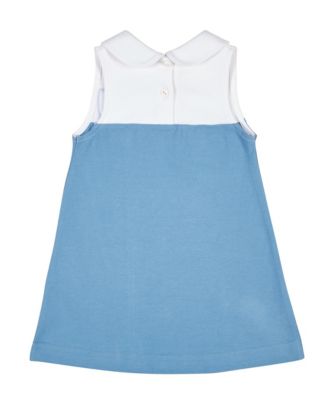 Baby Girl Pique Knit Dress With Tulip