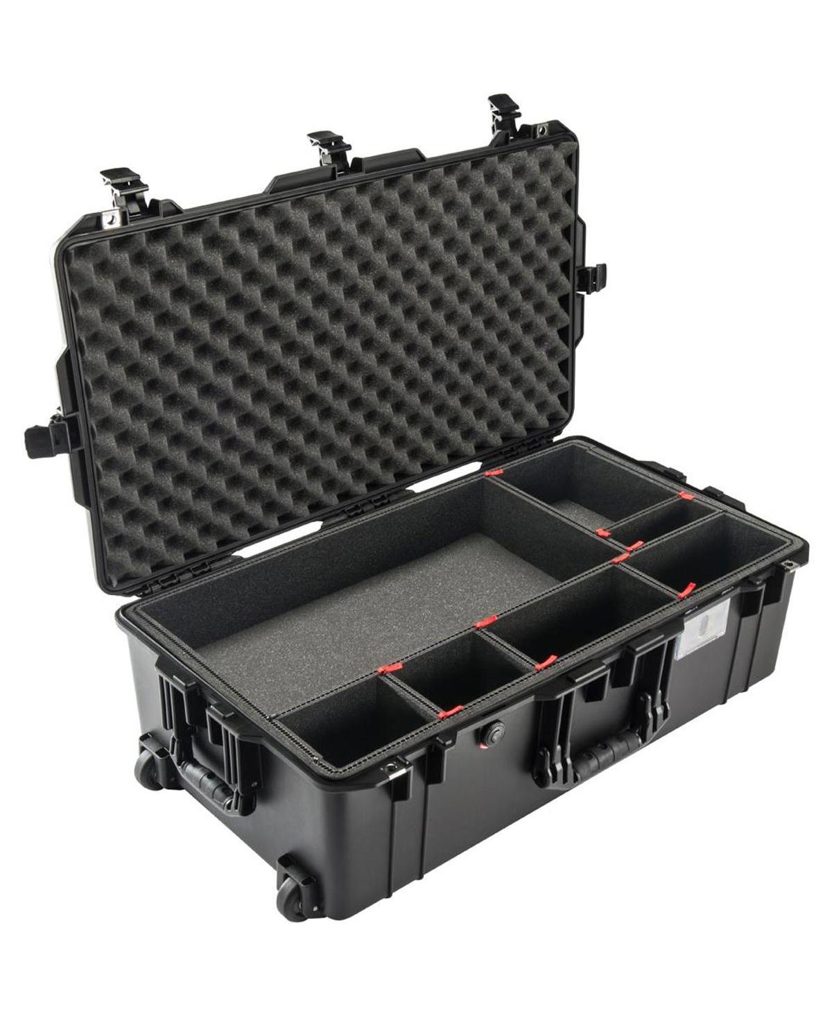 Pelican 1615TP Air Wheeled Check-In Case with TrekPak Divider System, Black