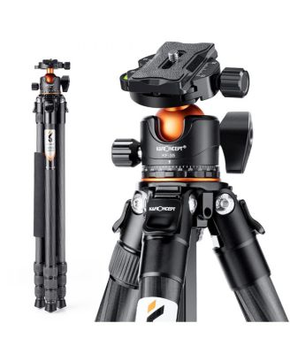 A254C4 4-Section Carbon Fiber Travel Tripod/Monopod with Ball Head