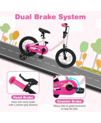 Kids Bike for 3-7 Years Old Boys and Girls 14 Inch Children Bicycle-Pink 14 Inch