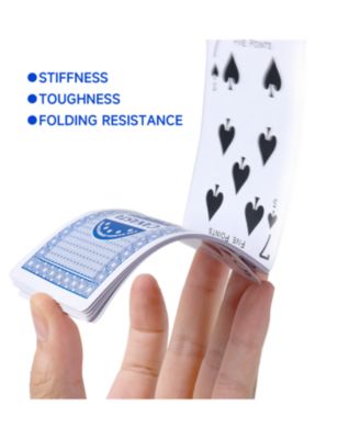 Canasta Cards Game Set - 2 Decks Canasta Cards with Point Values, a Revolving Tray, 50 Score Pads