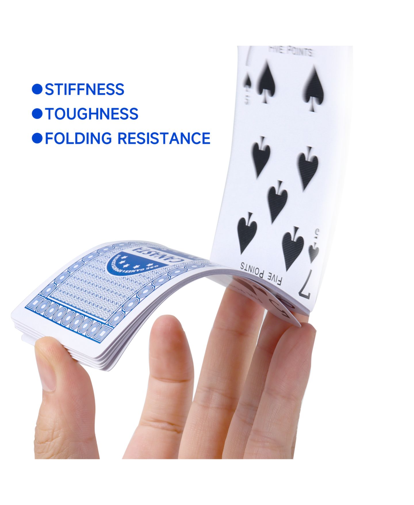 Детские карточные игры GSE Games & Sports Expert Canasta 2-Deck Card Game Set, от 12 лет, цвет: Синий — фото 3