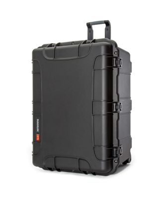 975 Wheeled Waterproof Hard Case with 6-Pocket Lid Organizer and Padded Divider, Black