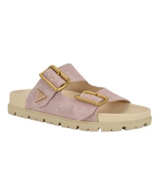 Women's Fasten Double-Buckle Footbed Sandals