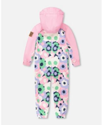 Big Girls Mid-Season One-Piece Outerwear Printed Flowers