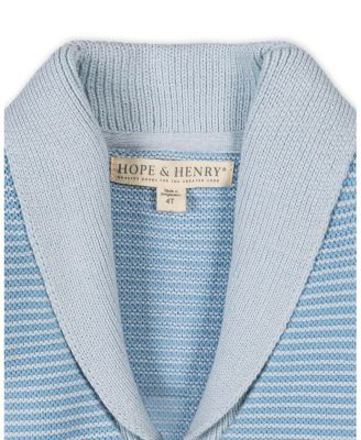 Boys Organic Shawl Collar Cardigan Sweater