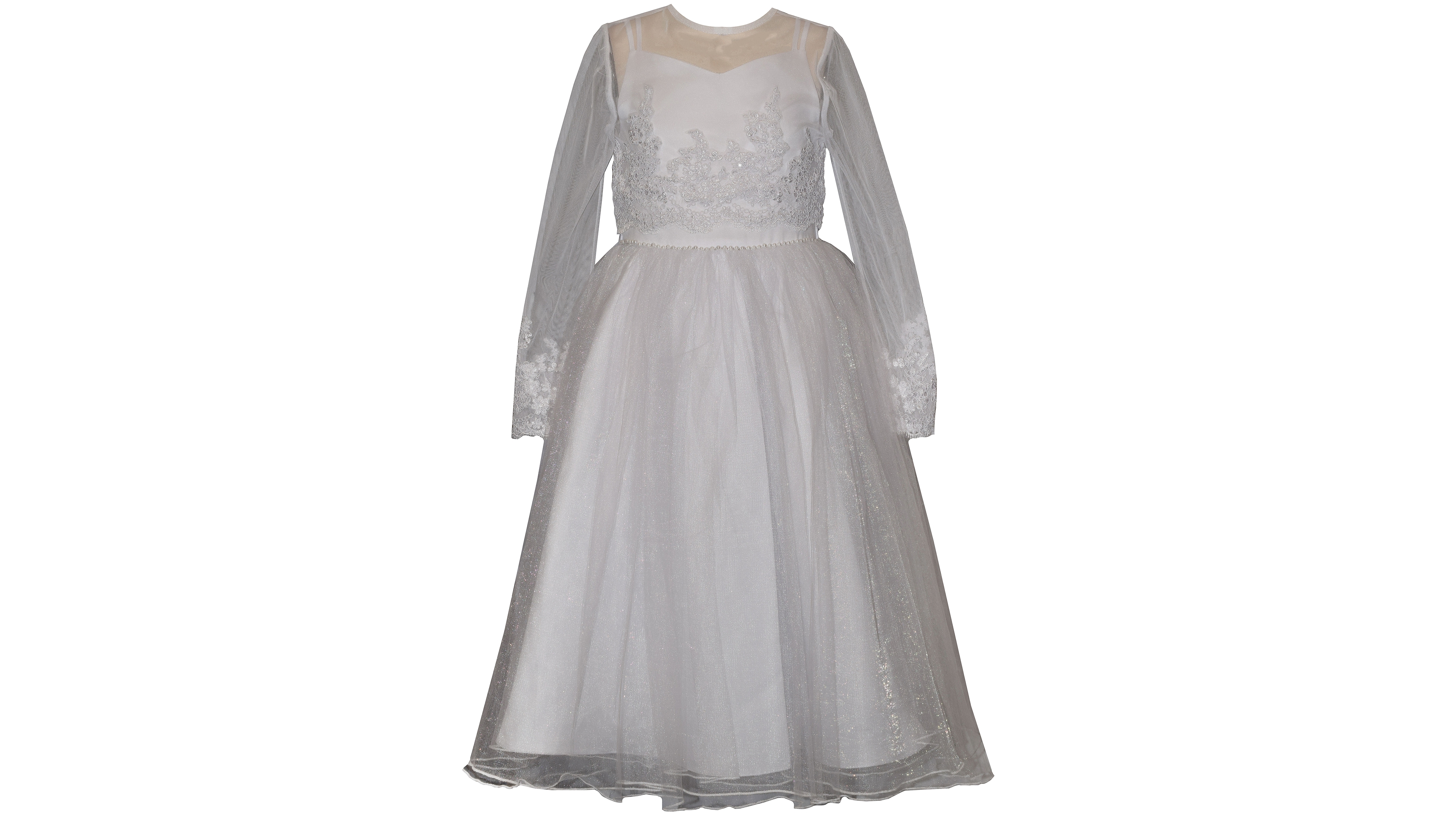Bonnie Jean Girls' 7-16 Jacket and Tulle Communion Dress, 2-Piece Set