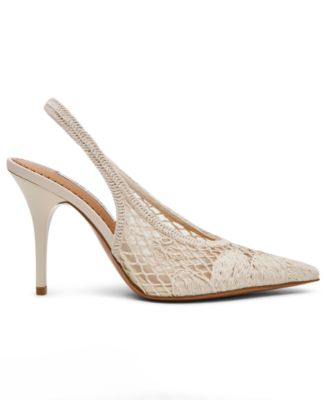 Women's Andromeda-C Crochet Pointed Toe Slingback Pumps