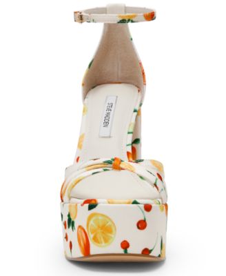 Women's Retro Strappy Block Heel Platform Dress Sandals