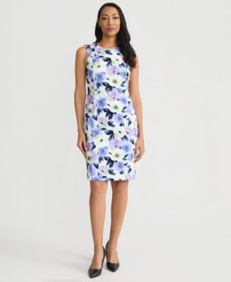 Women’s Crewneck Princess Seam Sheath Dress