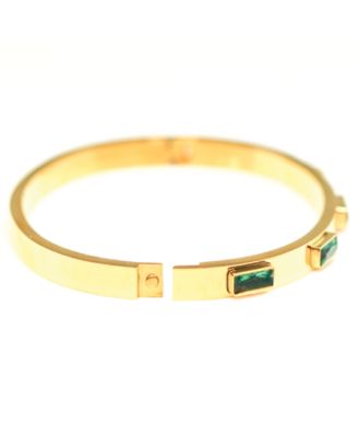 Aurora Gold-Tone Baguette Bangle Bracelet