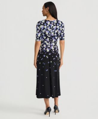 Women's Floral-Print Midi Dress