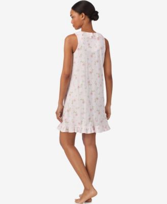 Women's Sleeveless Flutter Neck Short Gown