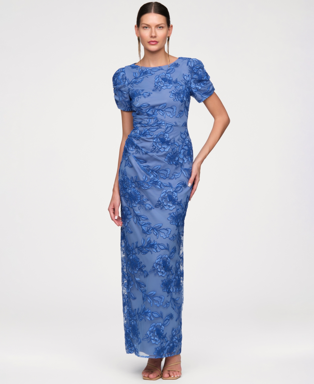 Js Collections Women's Oriana Short-Sleeve Gown