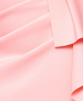 Petite Sleeveless Wrap Sheath Ball Gown Dress