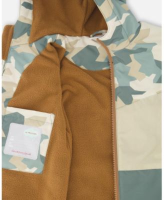 Boy Two-Piece Mid-Season Outerwear Set Camouflage Print - Child