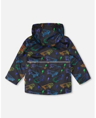 Toddler Boys Mid-Season Jacket Printed Skateboards