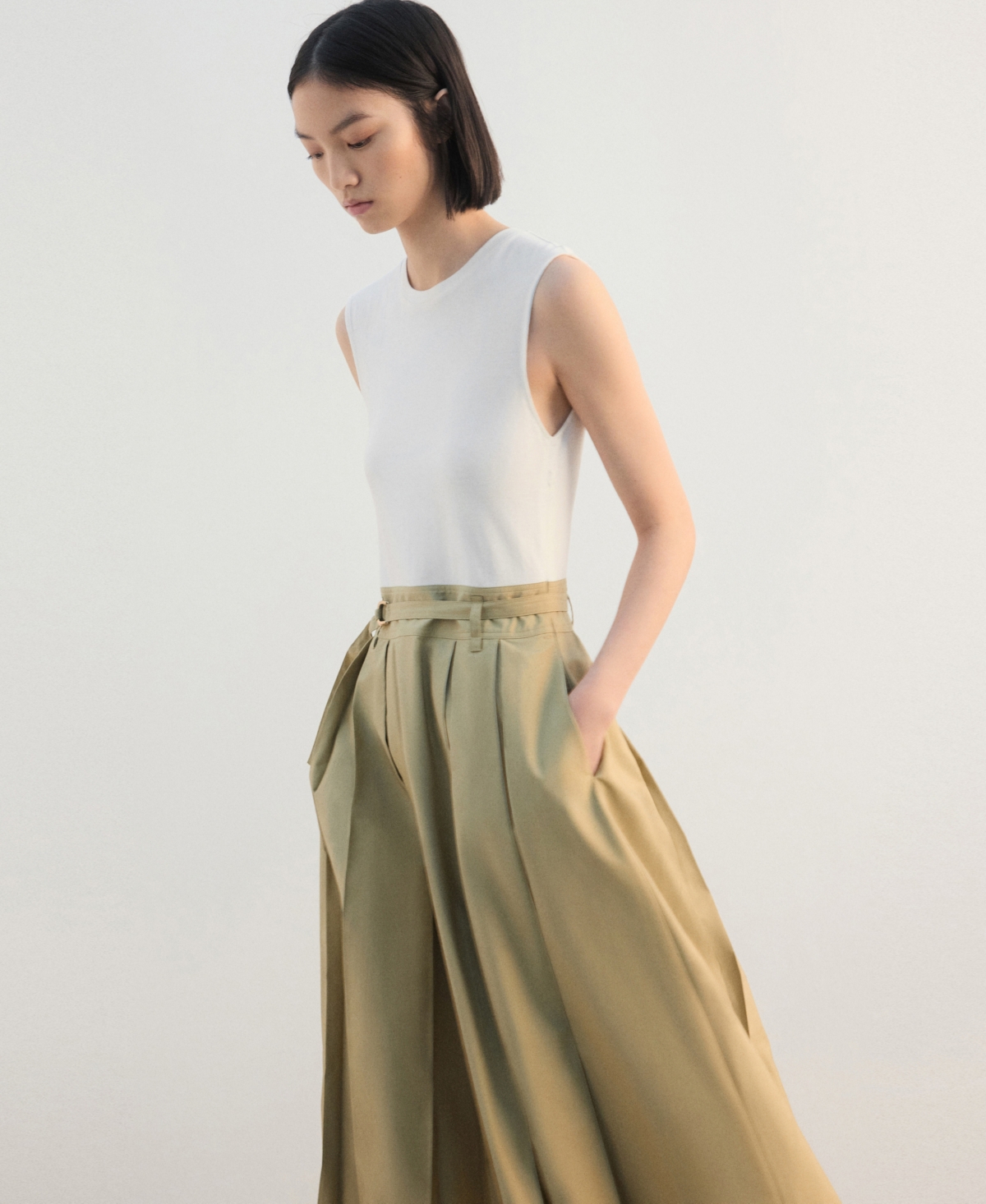 Mango Women's Belt Flared Midi-Dress