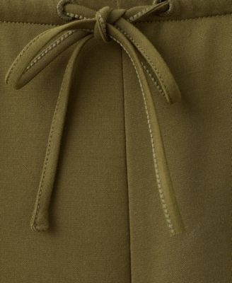 Women's Elastic Waist Straight-Fit Pants