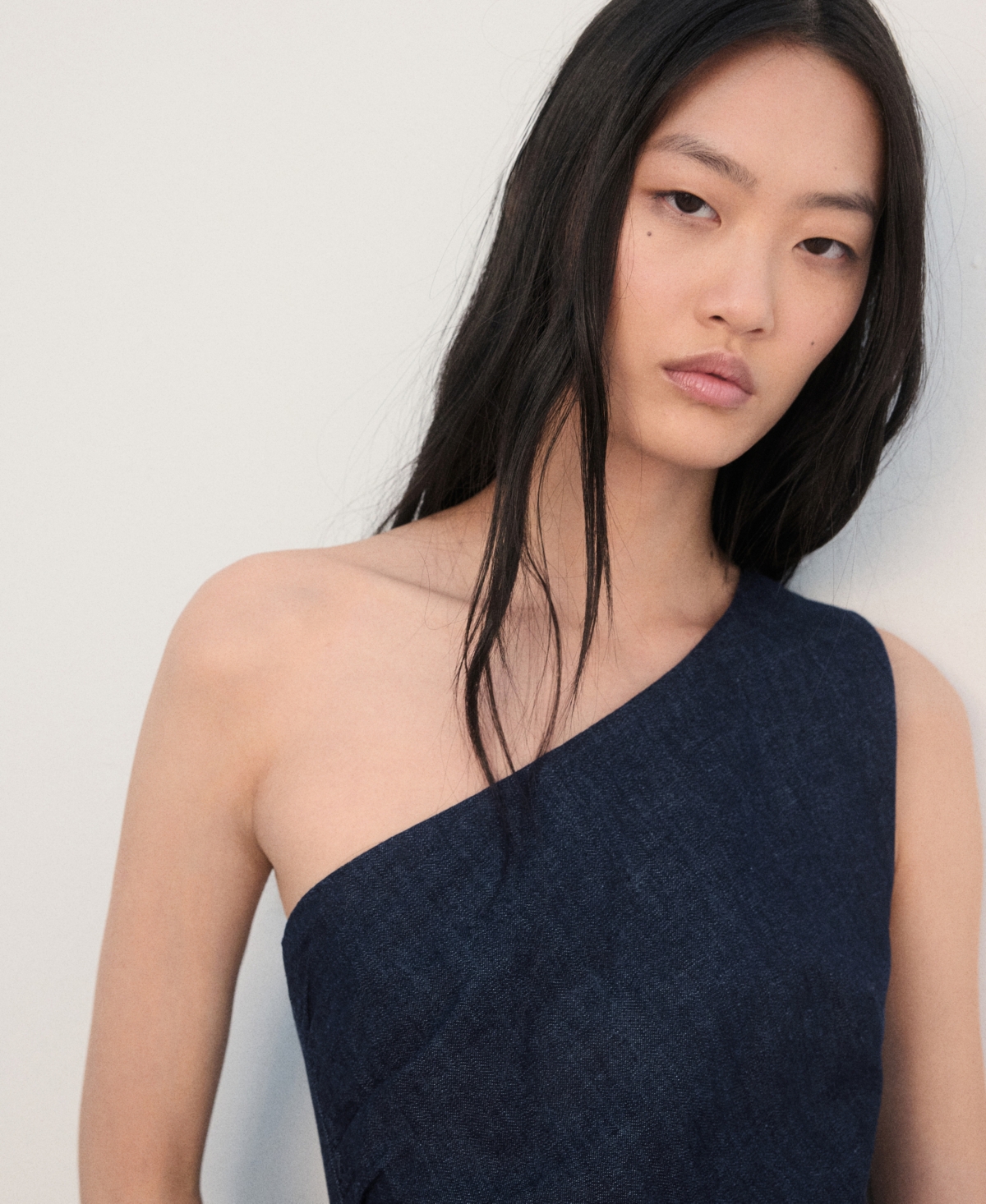 Mango Women's Asymmetric Denim Dress