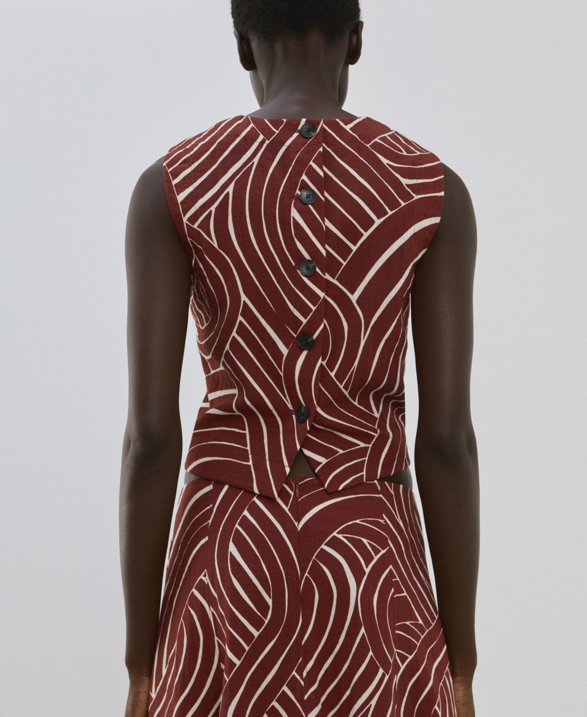 Mango Women's Geometric Print Top