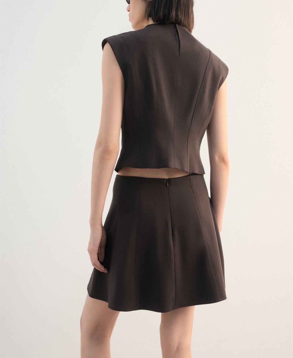 Mango Women's A-Line Seam Detail Skirts