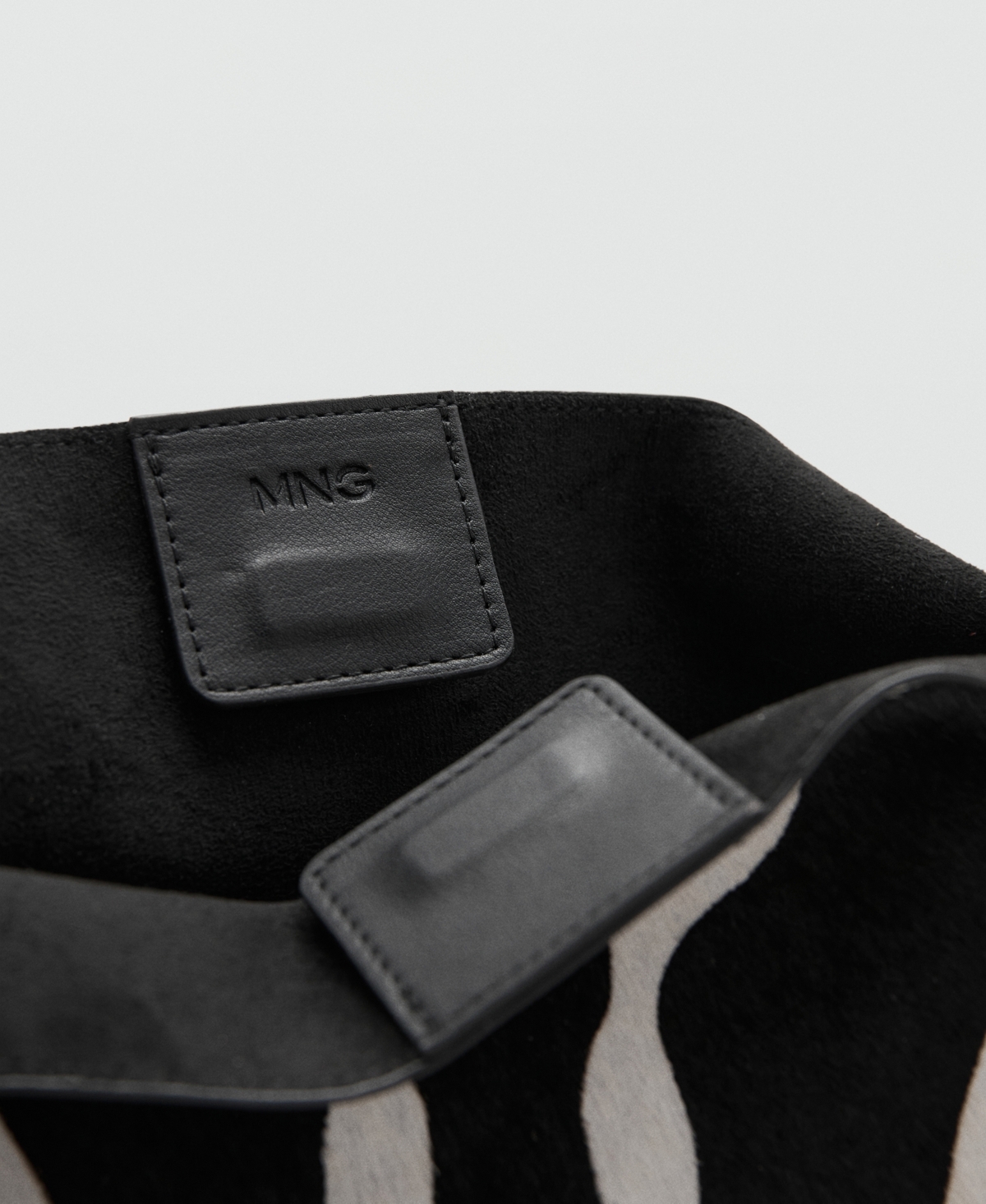 Mango Women's Leather And Fur Tote Bag