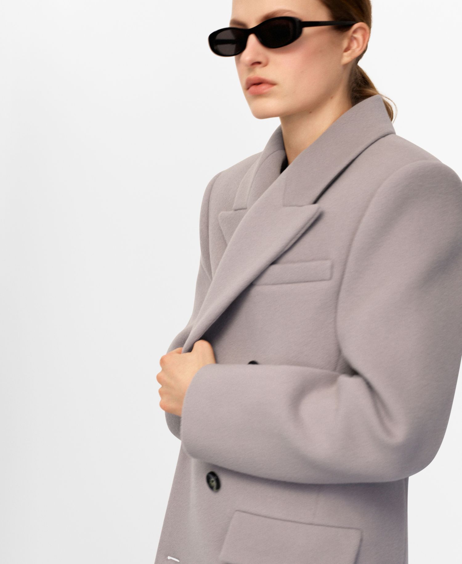 Women's Double-Breasted Wool Coat