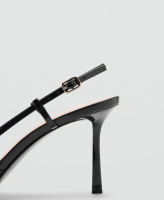 Women's Pointed-Toe Leather Heeled Shoes