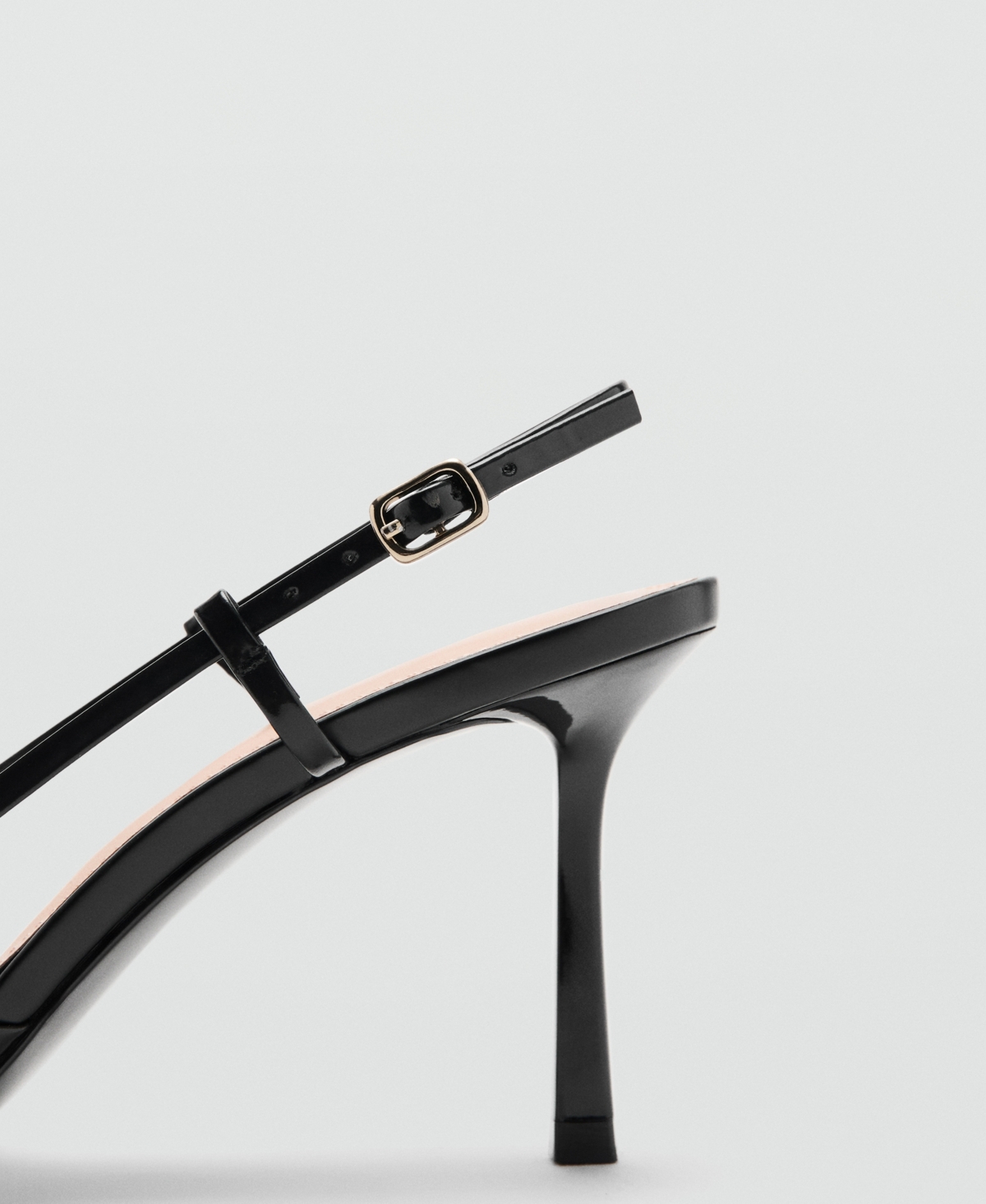 Mango Women's Pointed-Toe Leather Heeled Shoes