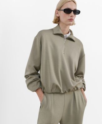 Women's High Neck Balloon Sweatshirt