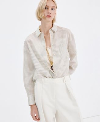 Women's Wide-Leg Mid-Rise Pleated Pants