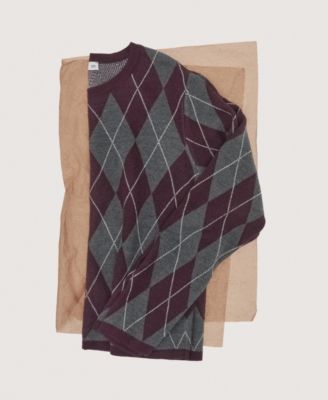 Women's Argyle Knit Sweater