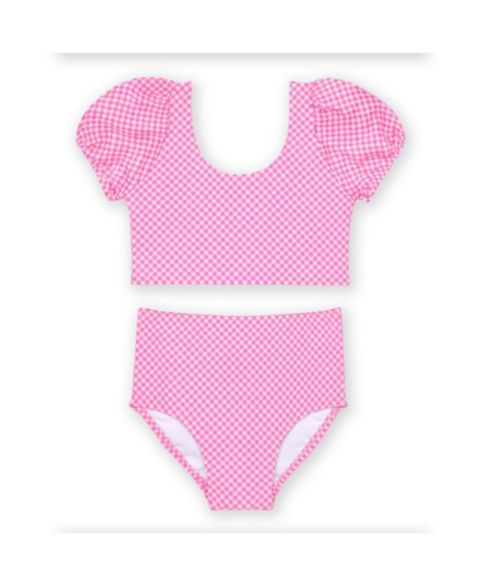Купальники Florence Eiseman Big Girls Gingham Puff Sleeve Bikini