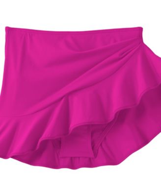 Women's Ruffle Hem Mini Swim Skirt
