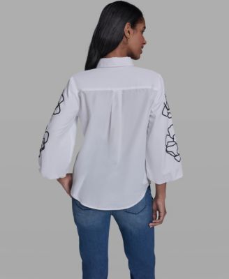 Petite Collared Neck Shirt