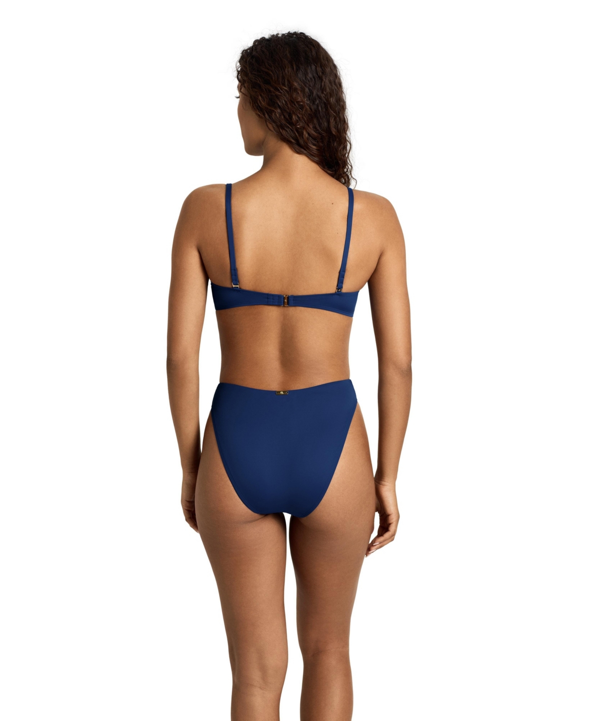 Lauren Ralph Women's Saturn High Leg Modern Coverage Swim Brief